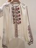 2026 Early Spring Women's French Ethnic Embroidered Pure Cotton Shirt with Long Lantern Sleeves