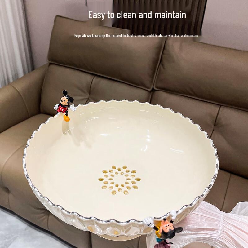 Naijiang Light Luxury Fruit Plate with Drain Basket