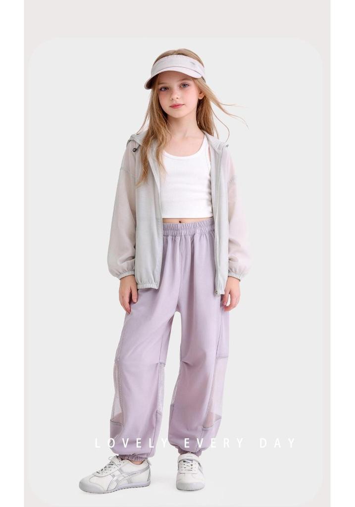 Mädchen-Mückenschutzhose für den Sommer 2026 - Kühl, Locker geschnitten, Dünner Stil für mittlere und große Kinder