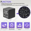 For CF14 JL-02 CF-14 Motorcycle Electronic LED Non-adjustable Flasher Relay Black Fix Hyper Flash for Turn Signal Blinker Light