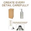 Stainless Steel Refillable Pump Bottle for Cleaning Liquids with Durable Construction Suitable for Kitchen Bathroom and Household Use