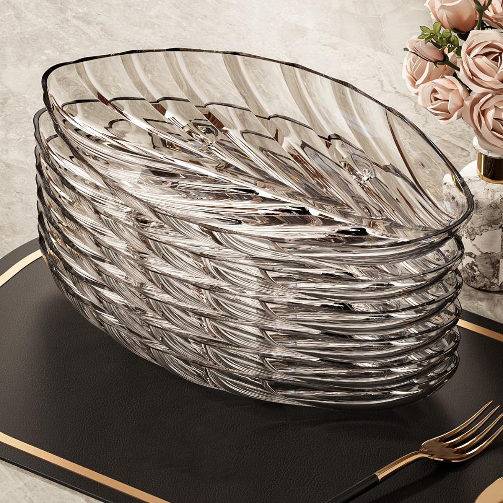 Large Capacity Leaf Shape Snack Serving Dish Thickened Fruit Plate Durable Candy Tray  Nut