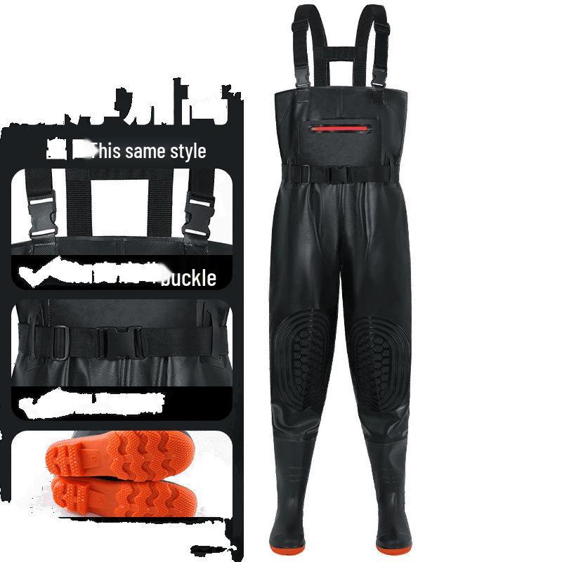 2025 Slitstarka Vattentäta Vaders med Halkskydd: Förtjockade Helfodrade Fiskebyxor för Herrar & Damer