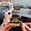 West Highland Dog Plush Car Parking Number Plate & Blackboard Ornament