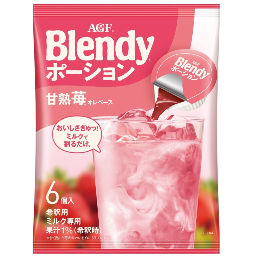 AGF Blendy Potion Sweet Ripe Strawberry Ole Base 6 pieces 12 bags