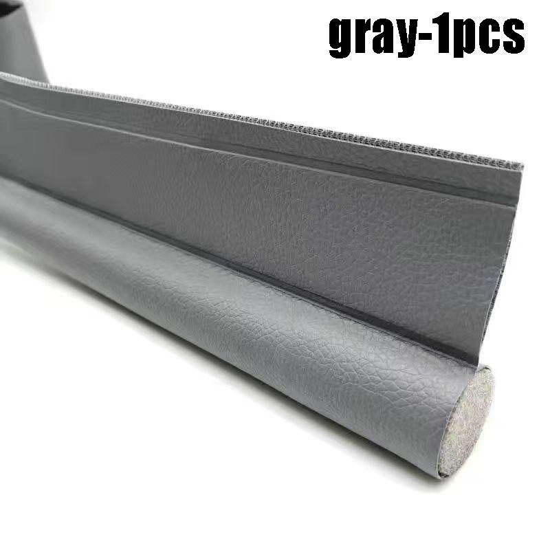 Leather Back Adhesive Door Bottom Sealing Strip Door Seam Windproof Strip Self-adhesive Single Door Bottom Strip Insect  Strip