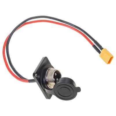 Electric Scooter Power Input Port Replacement 3Pin Charging Plug Power Port Electric Scooter Accessories Easy To Use