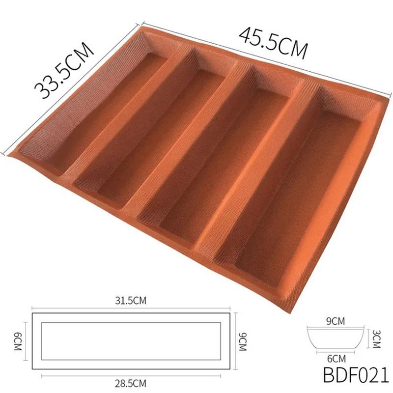 Silikonové síťované perforované formy na chléb Nepřilnavé pečicí plechy Formičky na hamburgery Forma na briošky Podnos Forma na francouzský chléb