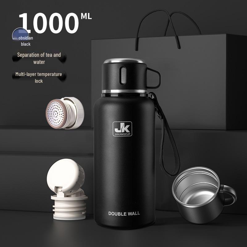 Men's Large Stainless Steel Insulated Mug, 2023 Edition - Portable Tea & Water Kettle Cup.