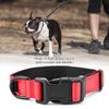 Reflective Nylon Dog Collars Adjustable Safe Pet Collar for Small Medium Large Dogs(Red L)