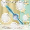 Elastic Smoke Bubble Machine Portable Bubble Maker Automatic Bubble Blower Bubble Wand for Kids Summer Outdoor Party Garden Toys