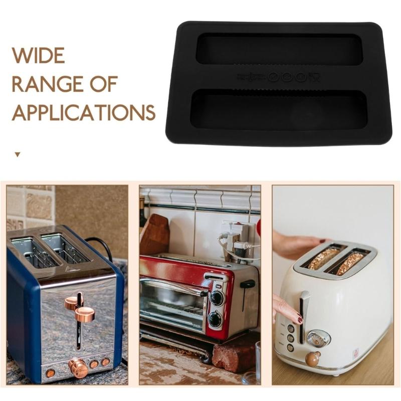 2er-Pack Silikon-Toasterdeckel, Ersatz-Staubschutzhülle für Toaster, Toastergeräteabdeckung, Brotbackautomatenabdeckung für Toaster