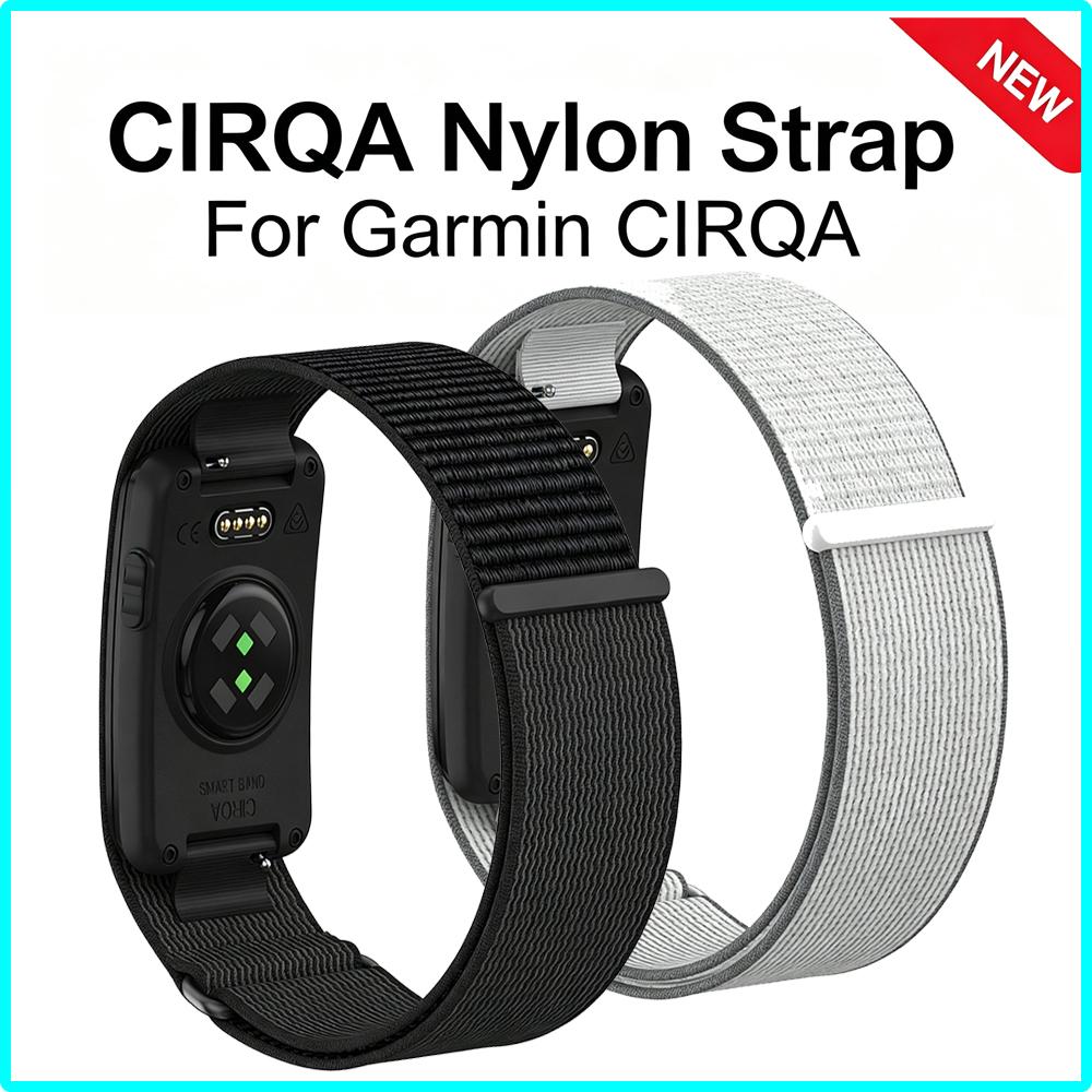 Premium Custom Nylon-Schlaufe Ersatzarmband Verstellbares Handgelenk Oberarm Bizeps Armband Zubehör für Garmin CIRQA Smart Band