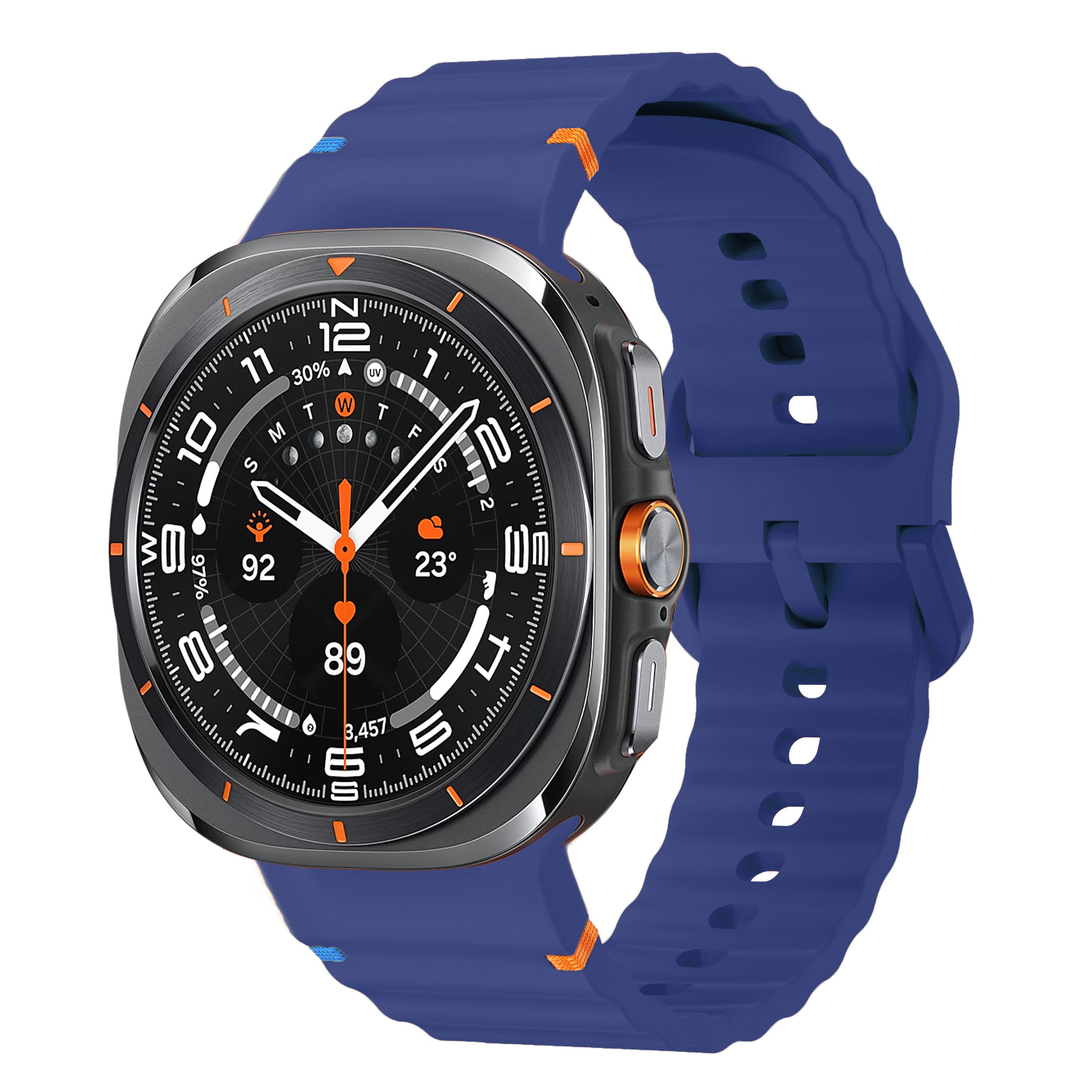 

Silicone Bracelet for Samsung Galaxy Watch 7 6/6 Classic/5 pro/4 44mm 40mm 43mm 46mm Band correa Galaxy Watch 8 ultra Strap 47mm Galaxy watch FE полуночно-синий