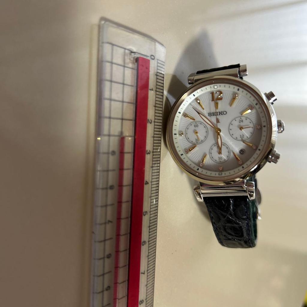 Used SEIKO LUKIA Chronograph Solar Watch