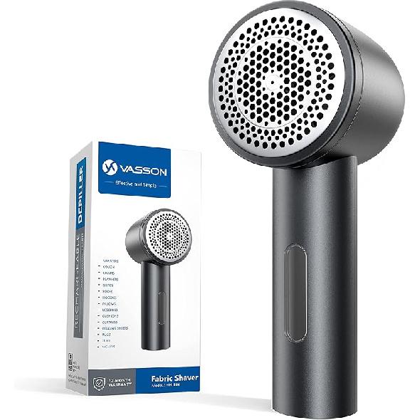 VASSON Fabric Shaver, Electric Lint Remover Rechargeable, Lint Shaver, Sweater Shavers to Remove Pilling, Sweater Defuzzer, Depillers for Clothes,