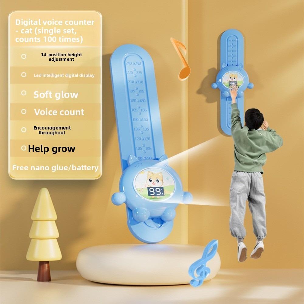 Built-in Voice Prompts Jump Trainer Adjustable Height Children's High Jump Toy for Kids Exercise