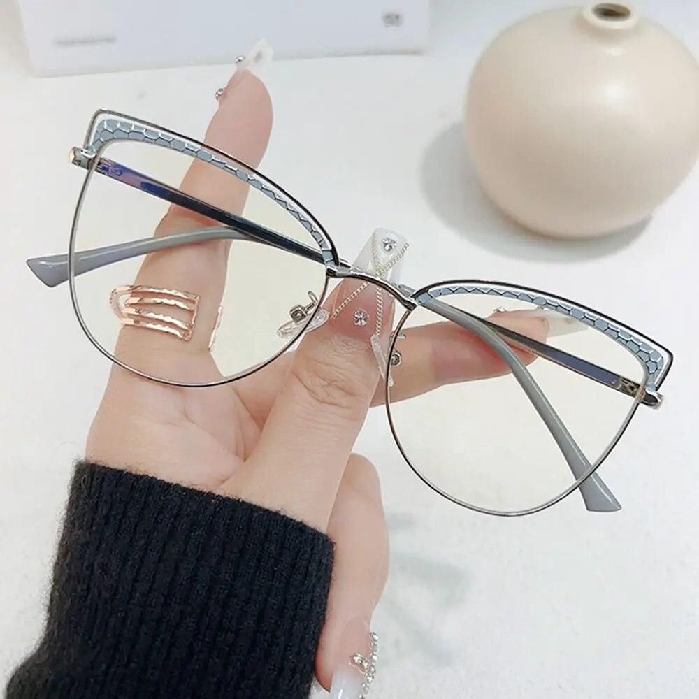 

Очки с защитой от синего света, классические очки для защиты глаз, очки в металлической оправе, сверхлегкие квадратные очки для офиса