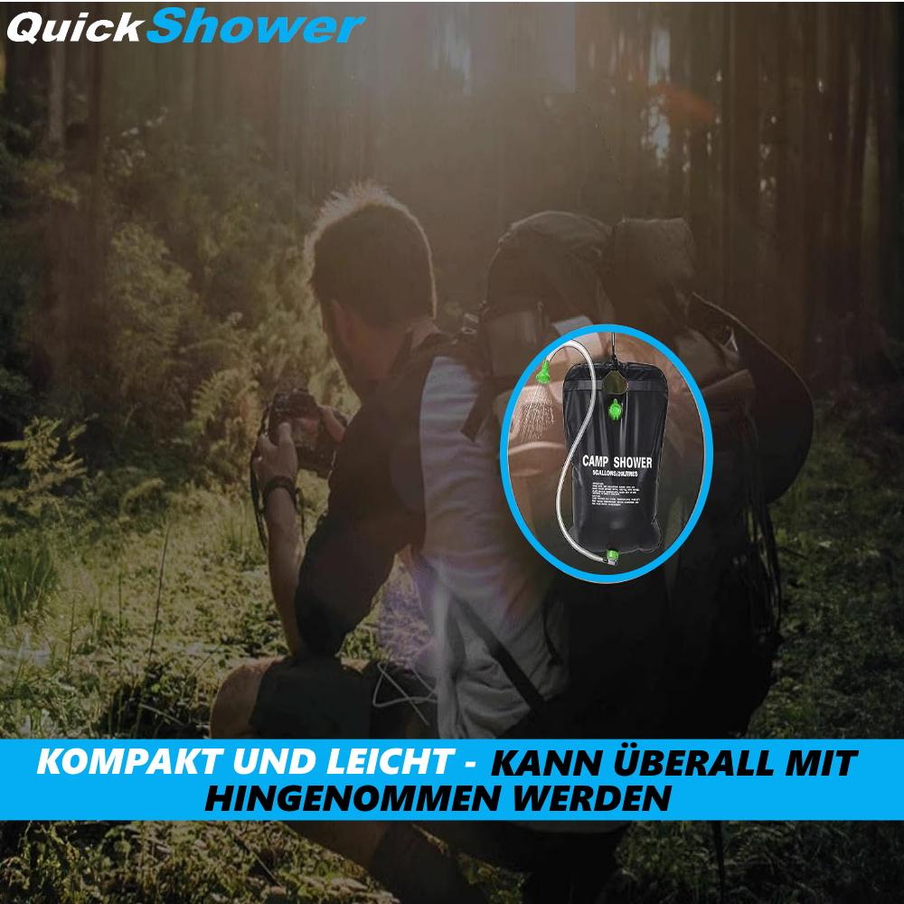 QUICKSHOWER Chuveiro de Campismo Solar Jardim Viagem Festival Exterior Saco de Chuveiro 20L
