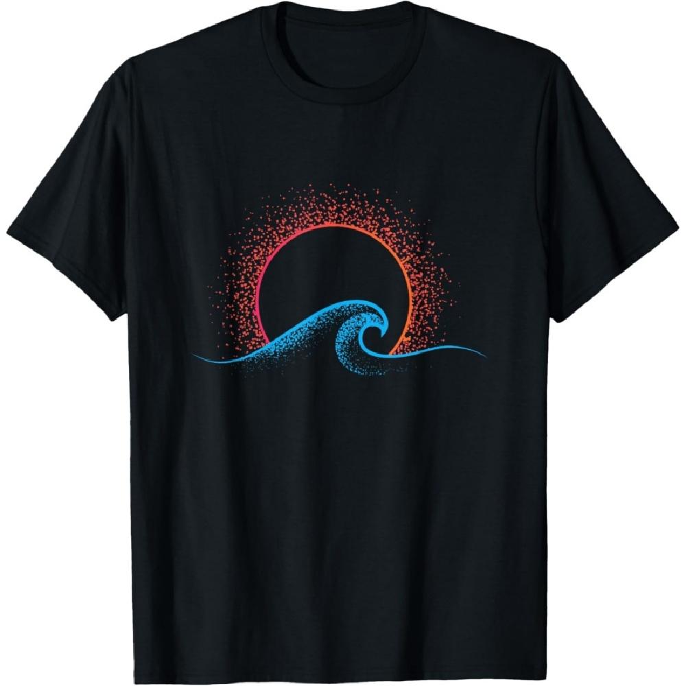 

Boho minimalist sun ocean wave art summer in the motto T-Shirt S