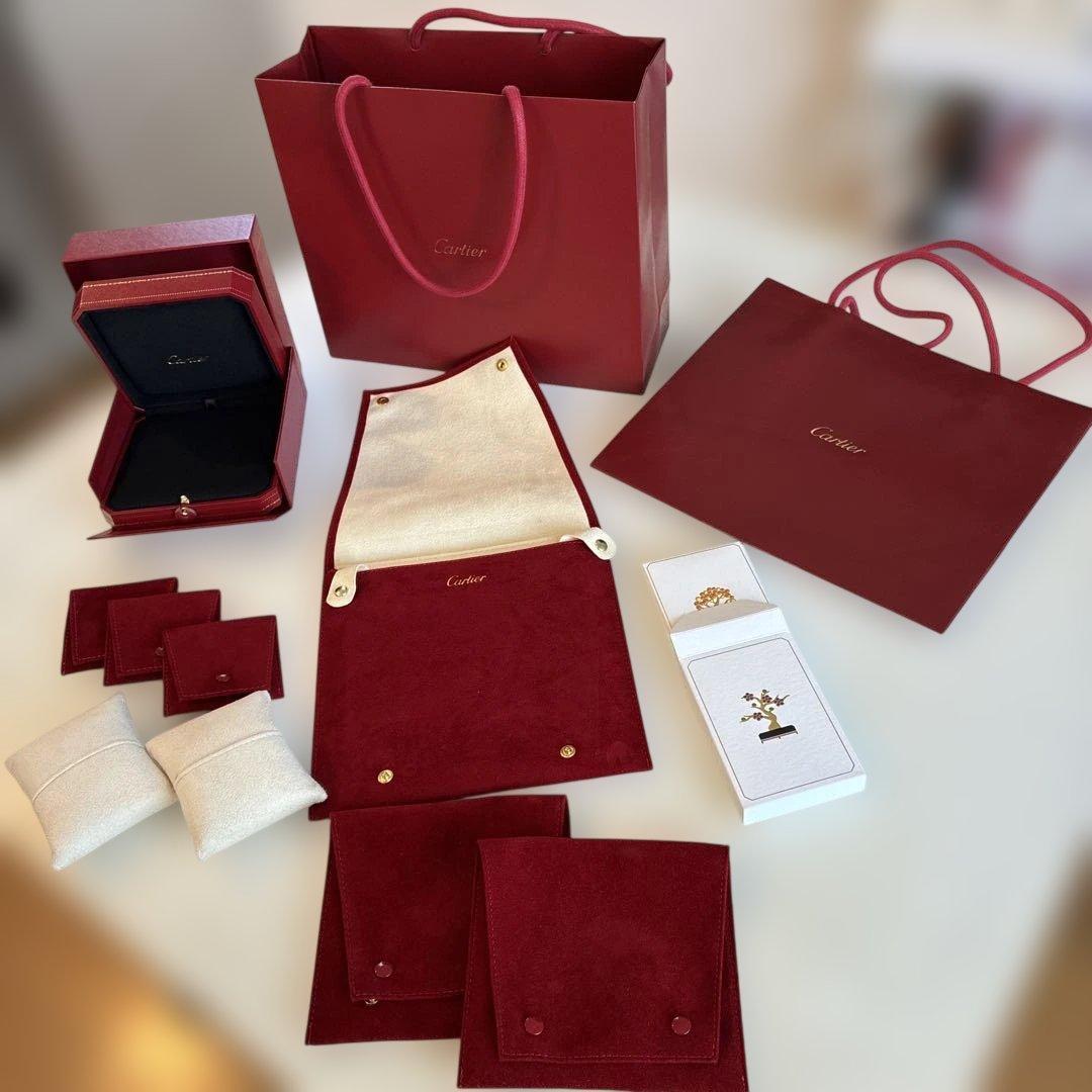 Used [Cartier] Cartier Accessory Storage Pochi Bag Shopper Set