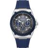 Montre - Guess - W1049G1 - Silicone bleu - Dateur - 45 mm