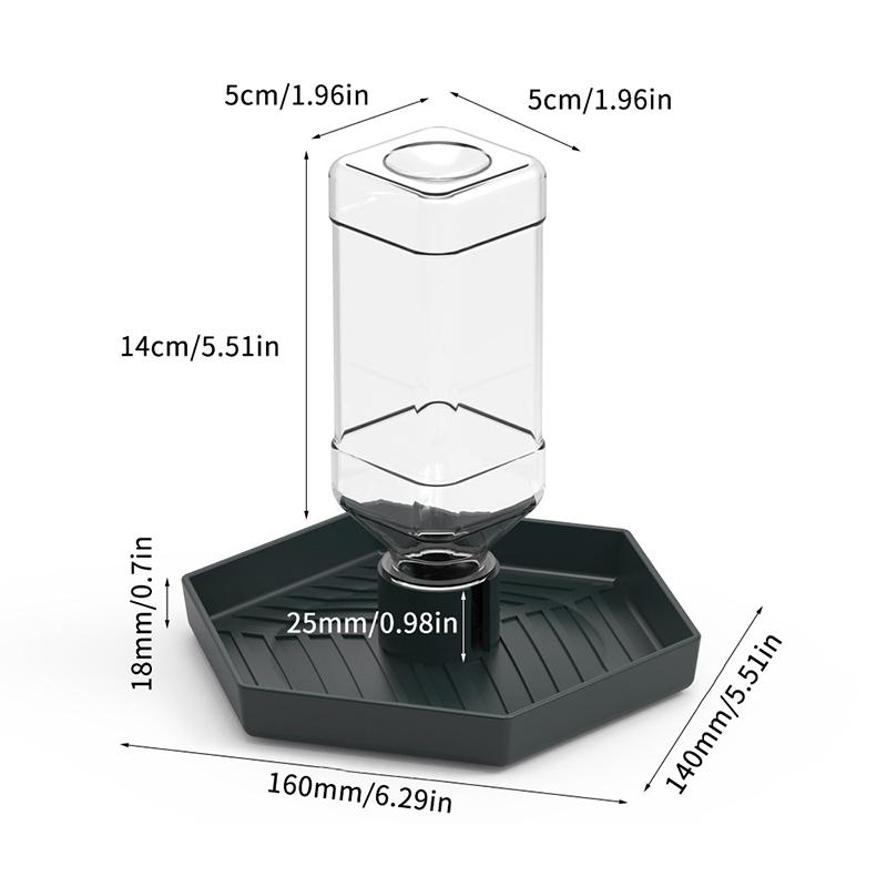 1 Pc Reptile pet terrapin lizard yellow edge reptile food bowl water bowl automatic water dispenser plastic food tray water tray