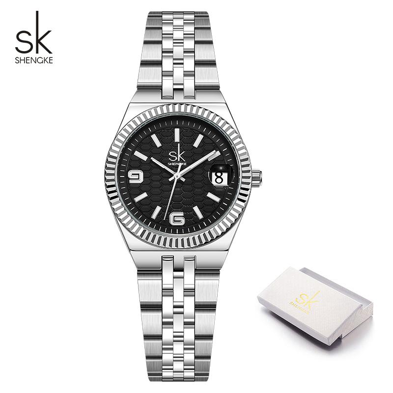 SHENGKE Fashion Design Ladies Watches Top Luxury Women's Quartz Wristwatches Best Gifts Clock for Wife,Family,Friend