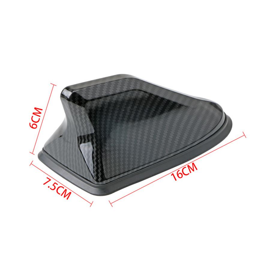 1x Universal Carbon Fiber Look Shark Fin Roof Antenna Radio AM/FM Signal Aerial