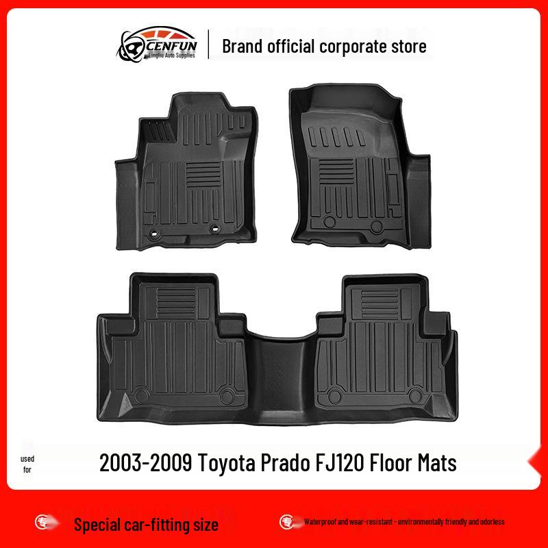 TPE Floor & Trunk Mats for 03-09 Toyota Prado FJ120/Lexus GX470