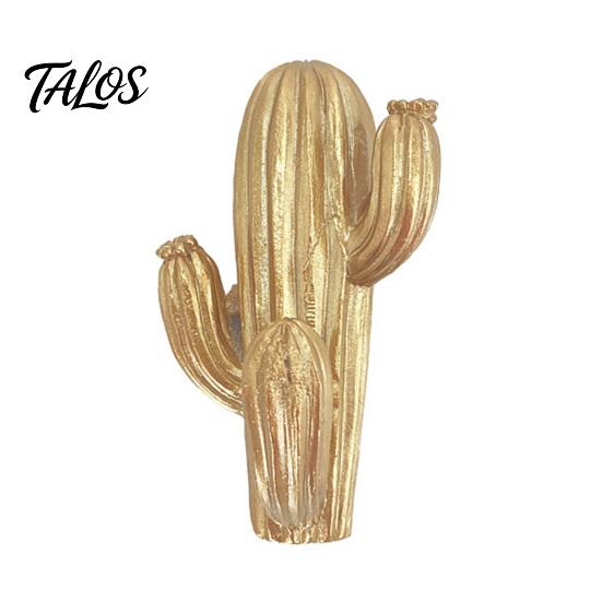 Multi Purpose Wall Hangers Cute Cactus Adhesive Hook, Nail-Free Resin Strong Load-Bearing Hanger, Small Space Storage Hooks Mount Organizer