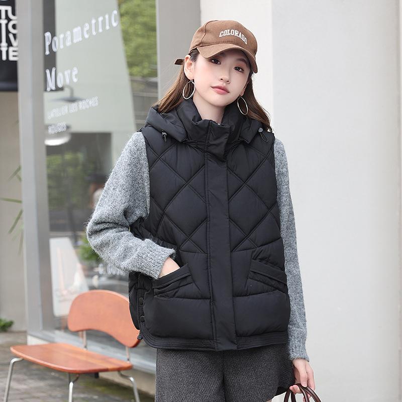Short cotton vest women's winter new student loose bread clothes foreign style vest women's jacket