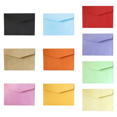 20Pcs Retro Envelopes Kit Colorful Cash Envelope for 7 X 5 Inches Greeting Card Wedding Invitation Card Thank You Letter