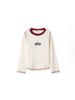 Trendy Brand Girls' Cotton Long Sleeve T-shirt, 2025 Spring/Autumn Korean Style, Children's Round Neck Top