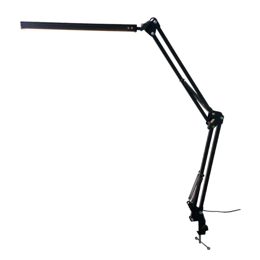 Adjustable Clip Folding Clip on Light Dimmable Swing Arm Desk Lamp  Bedroom