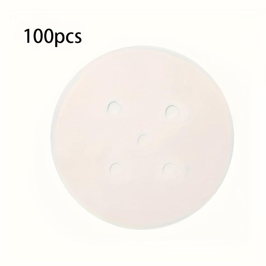 

[Антипригарные вкладыши для пароварки] Пакет одноразовых антипригарных вкладышей для пароварки - Жиронепроницаемая бумага для выпечки и приготовления на пару, Идеально для булочек и пирожных 100pcs