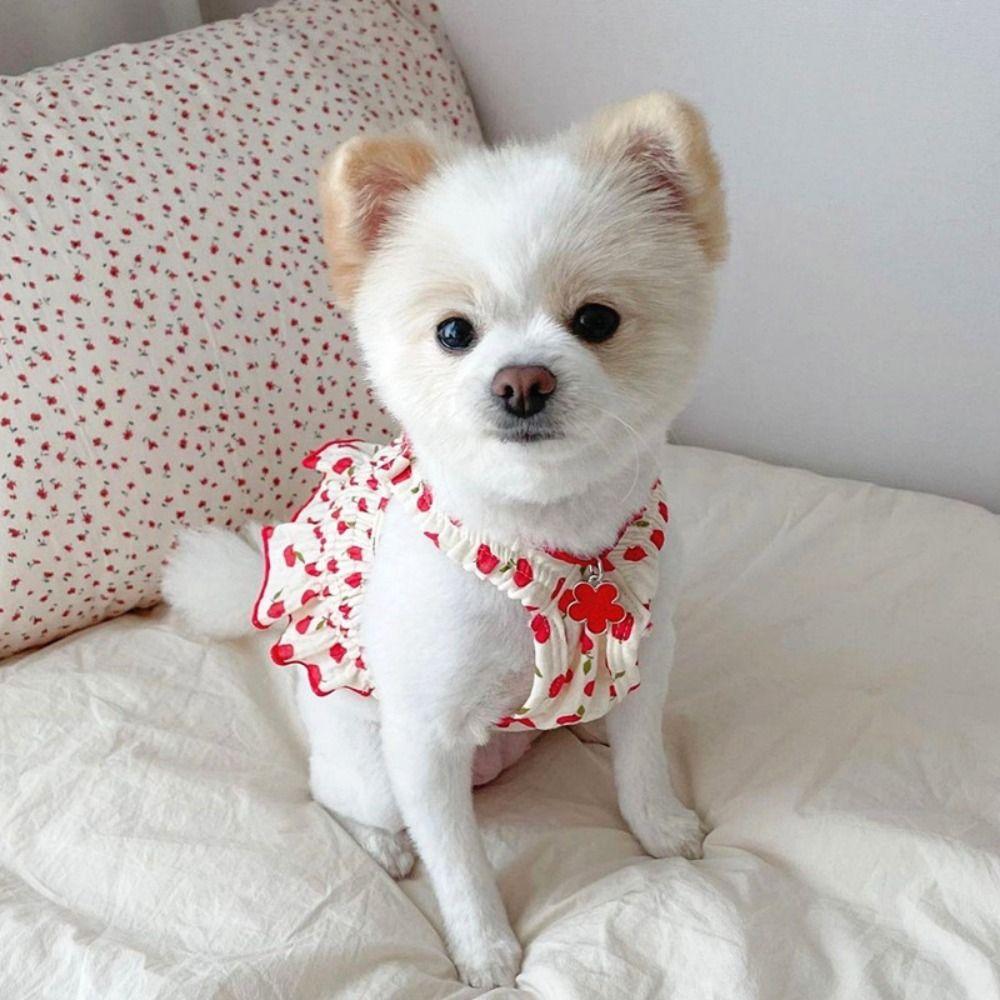 Soft Pet Princess Dresses Cute Dog Vest Skirt Comfortable Pet Summer Clothes  Kittens