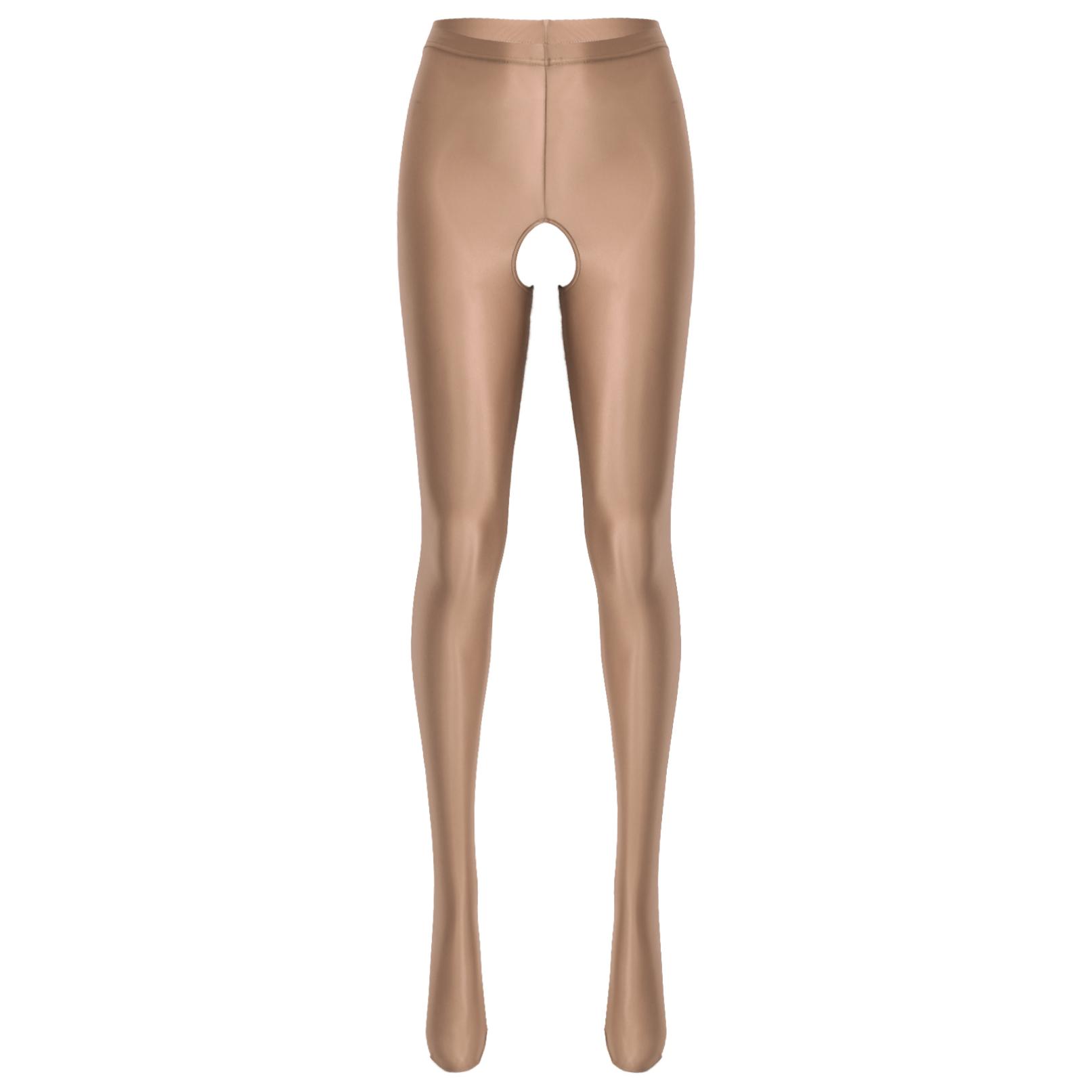 

Жіночі колготки, еластичне взуття, сексуальні глянцеві легінси, штани XL кавовий