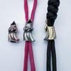 1Pcs Umbrella Rope Bracelets Accessory Undead Skull Brass Knife Beads Edc Outdoor Diy Paracord Handmade Woven Lanyard Pendant