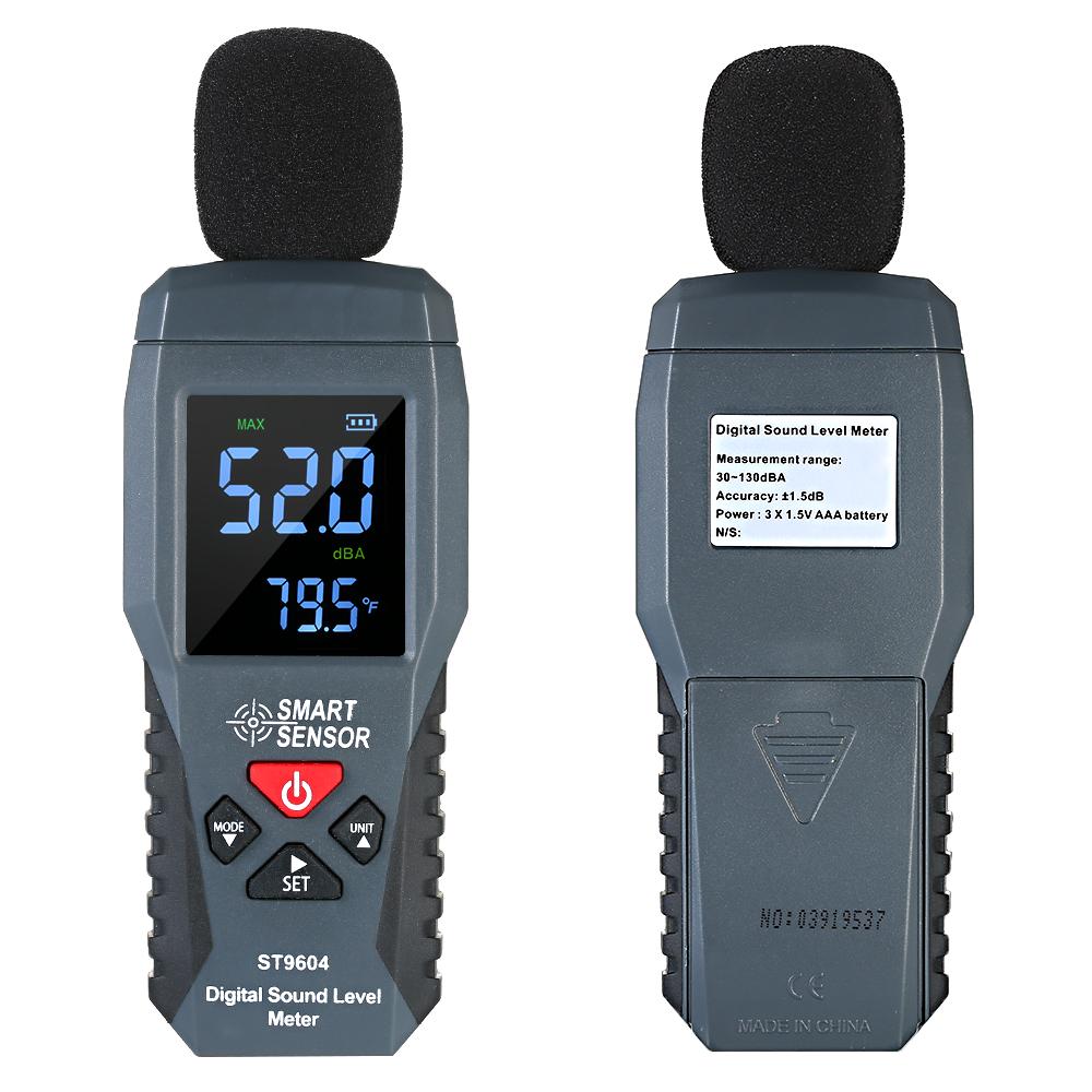 SMART SENSOR Mini Digital Sound Level Meter LCD Display Noise Meter Noise Measuring Instrument Decibel Tester 30 130dBA