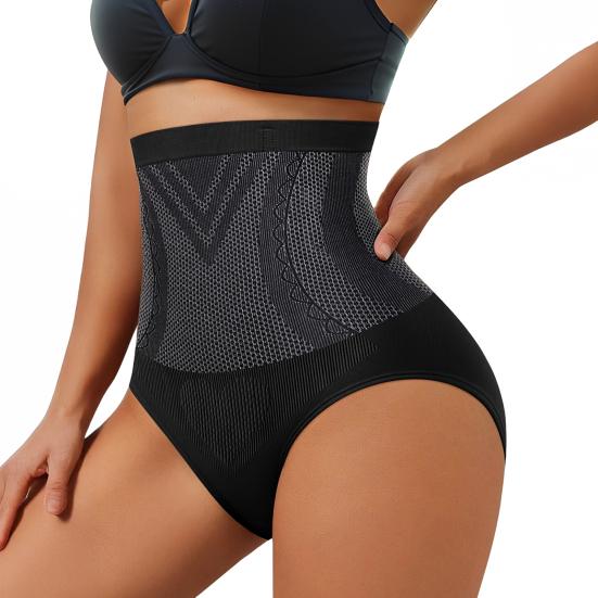 

Моделюючі штани для жінок з високою талією, контроль живота, безшовна коригуюча білизна з ефектом підйому стегон та підтримкою спини, м які, дихаючі, непомітні моделюючі трусики S чорний