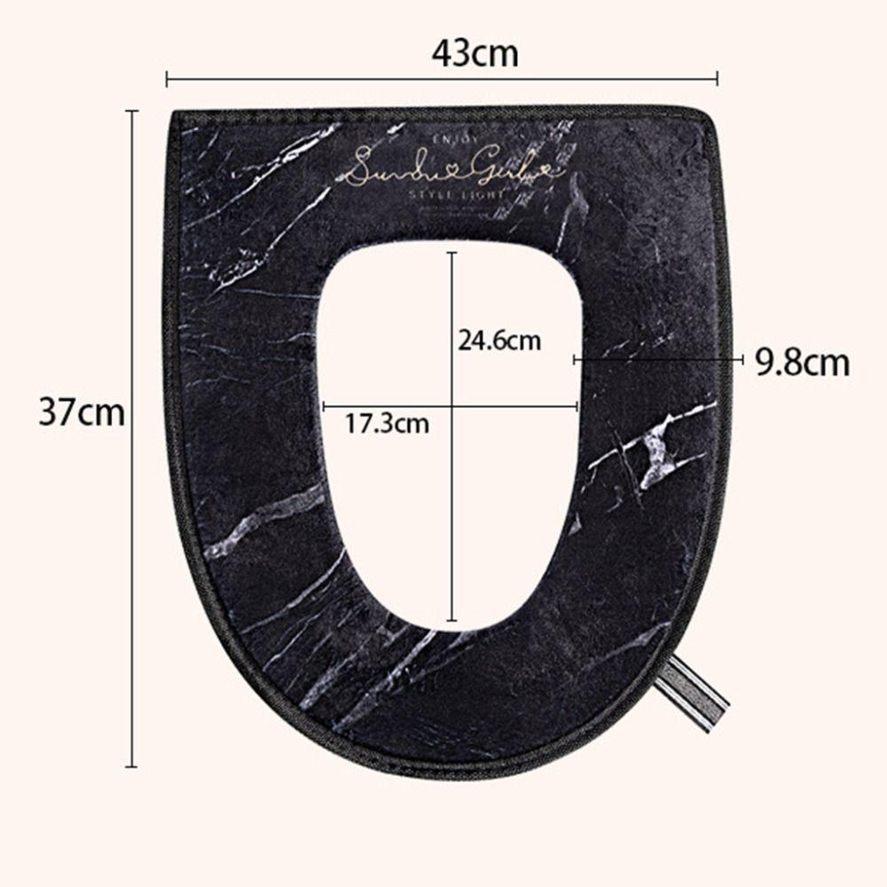 With Handle Winter Toilet Seat Cover Zipper Toilet Cushion Cover Toilet Cover Gasket  Winter