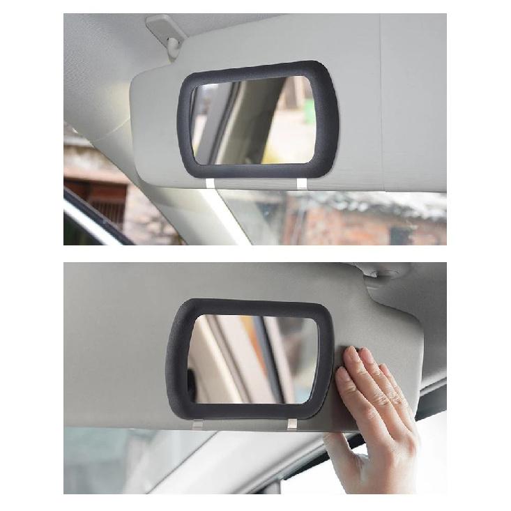 Car sunshade makeup mirror car front passenger sunshade universal car interior decoration with makeup mirror Interior Mirrors6