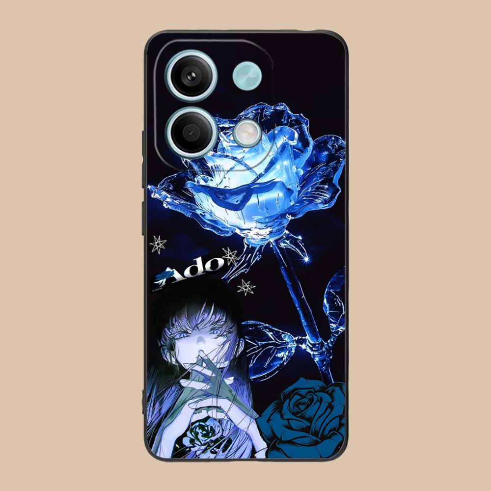 Ado Rose Mobile Phone Case for POCO M6 M5 M4 M3 X7 X6 X5 X4 X3 F6 F5 F4 Pro GT 5G Colour Printing Protective Pretty Cover Luxury