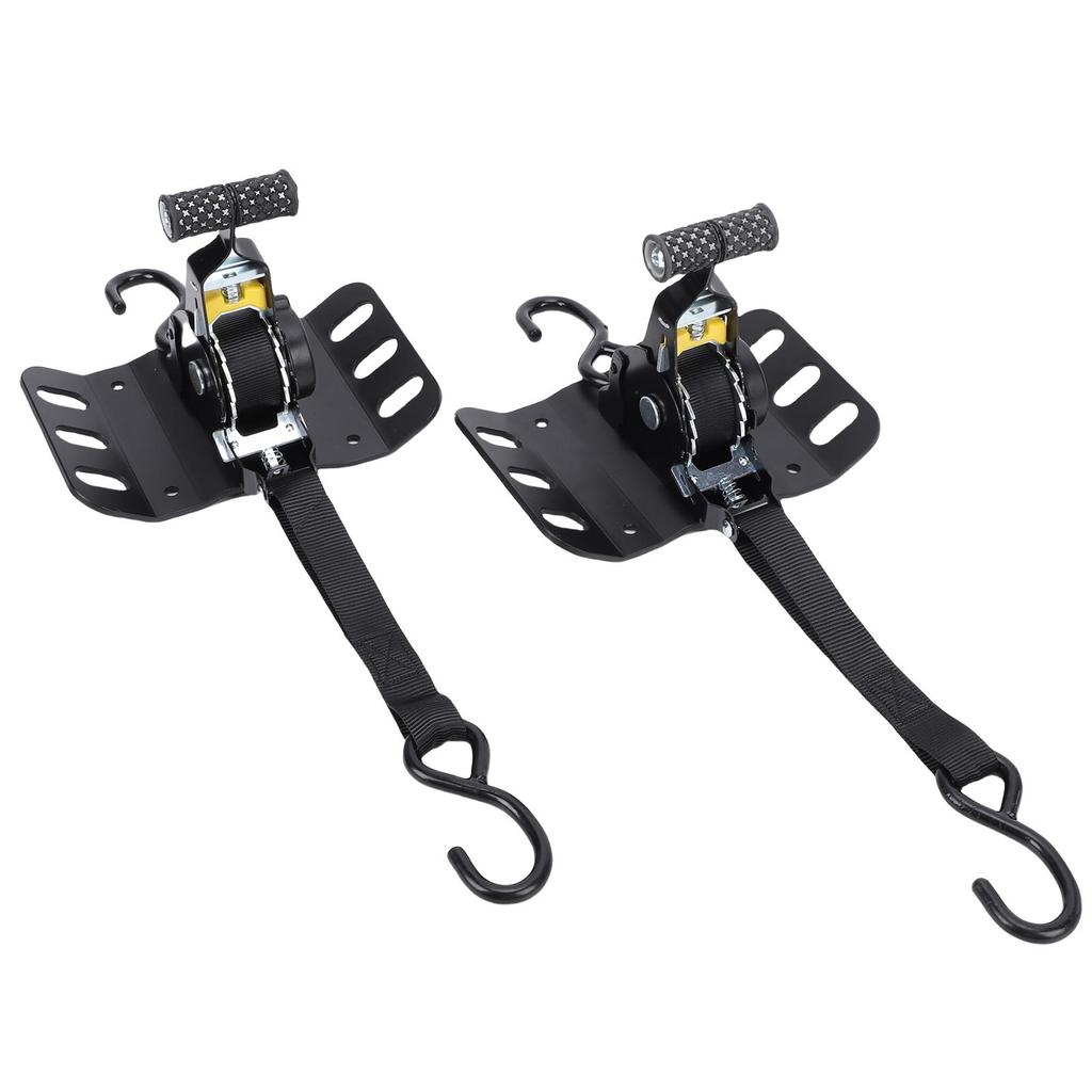 2PCS Retractable Truck Bed Ratchet Straps FL3Z 9928408 AB Self Retracting Tie Down Straps with Boxlink Plates and Dual
