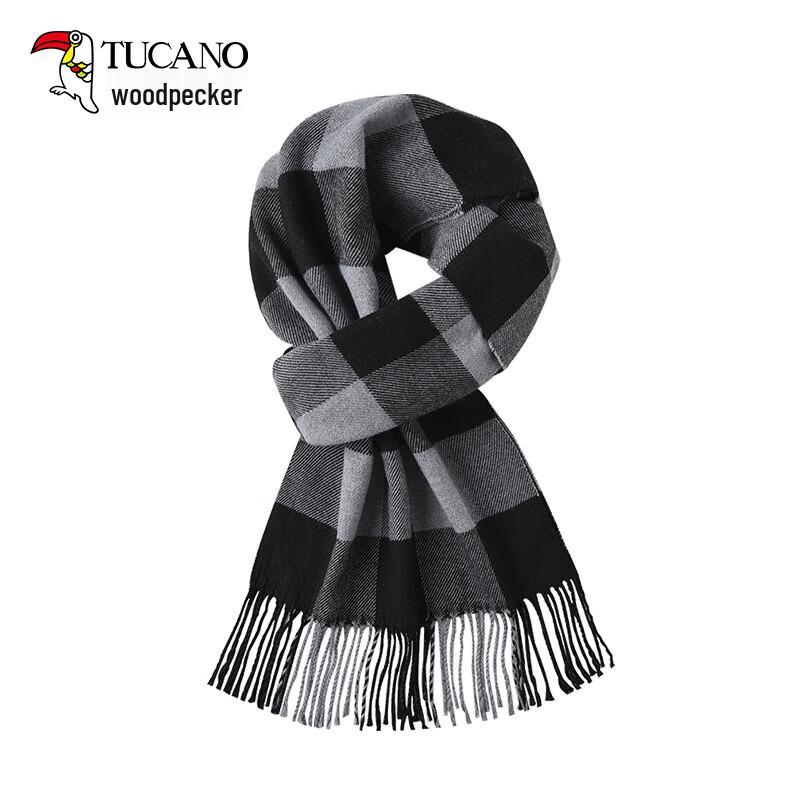 Woodpecker Autumn/Winter Plaid Scarf