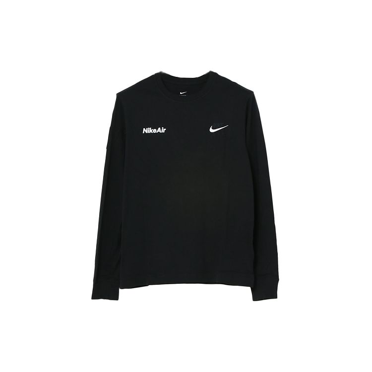 Nike Logo Long-Sleeve T-Shirt Men Tops Black CU7629-010