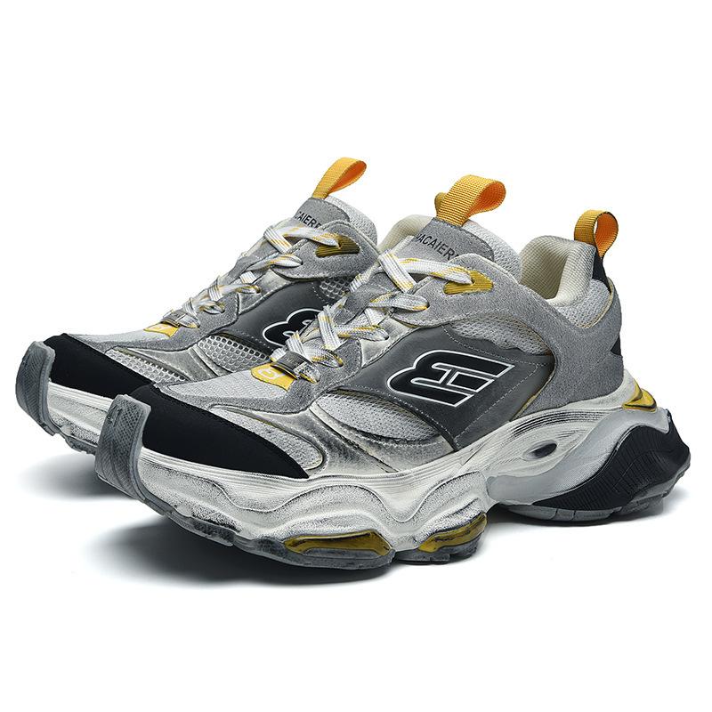 Putian High-quality Beef Velvet Paris 5XL Thick-soled Heightening Dad Shoes Women's Shoes Retro and Old Sports Shoes Men's Shoes