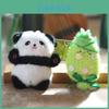 Ultra Soft Bamboo Panda Plush Stuffed Animal Keychain Backpack Charm Kids Gift