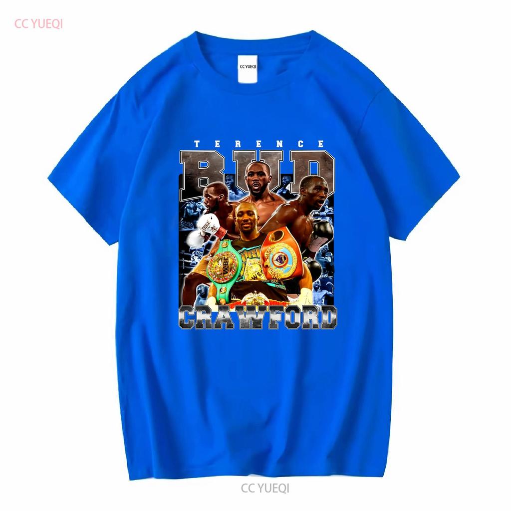 Terence Crawford T Shirt SweaT American Professional Vintage Washed Homme Fashion Soft Comfortable Streetwear Casual
